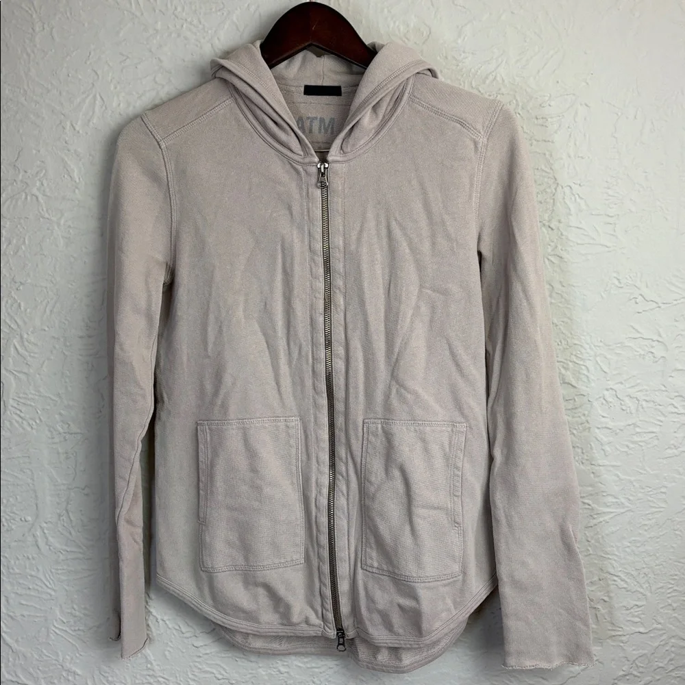 ATM Anthony Thomas Melillo French Terry Zip-Up Hoodie - Picture 2 of 9